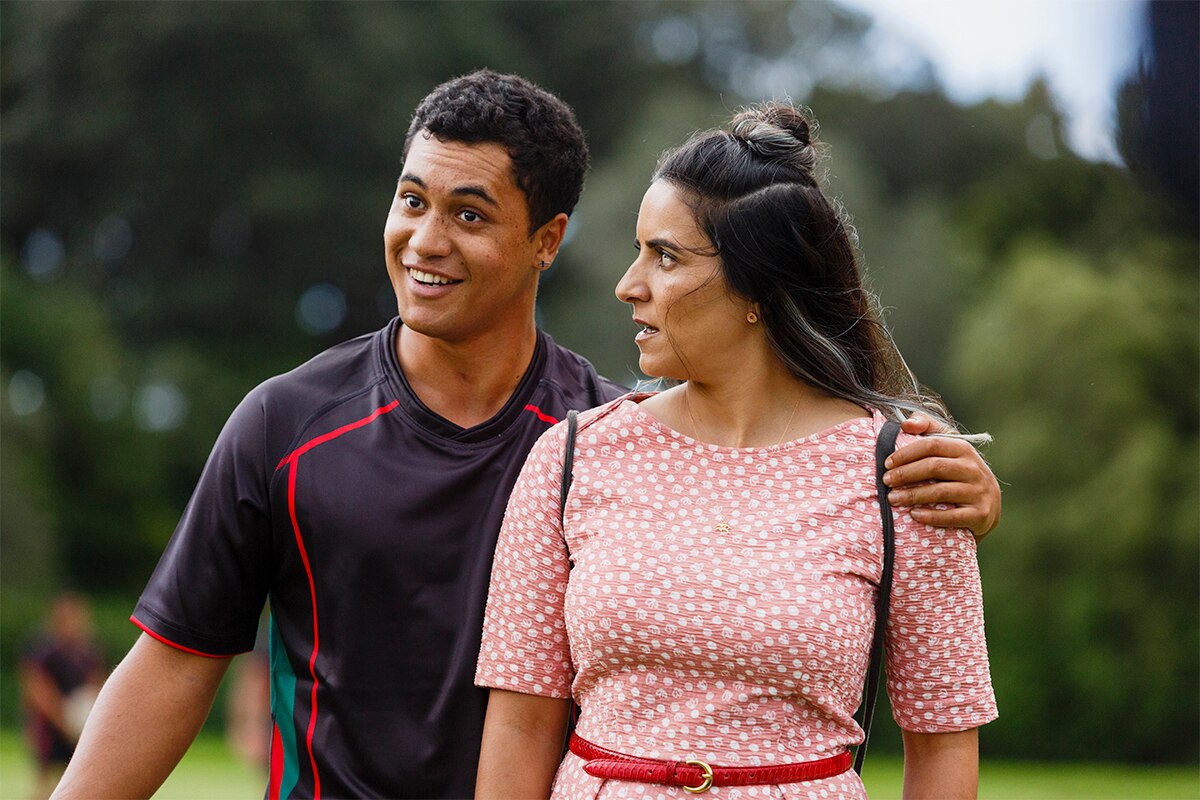 James Rolleston and Madeleine Sami