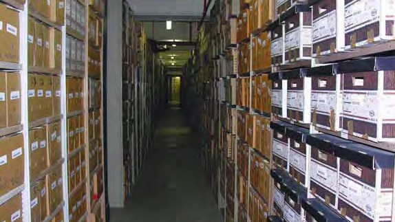 The DHS has 80 linear kilometres of historical records stored in boxes at numerous locations.