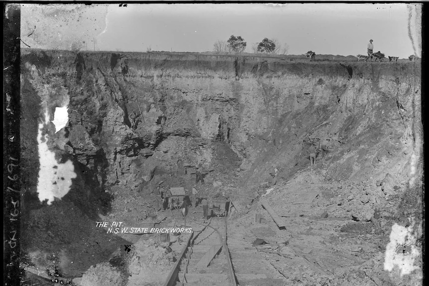 The brick pit in 1911.