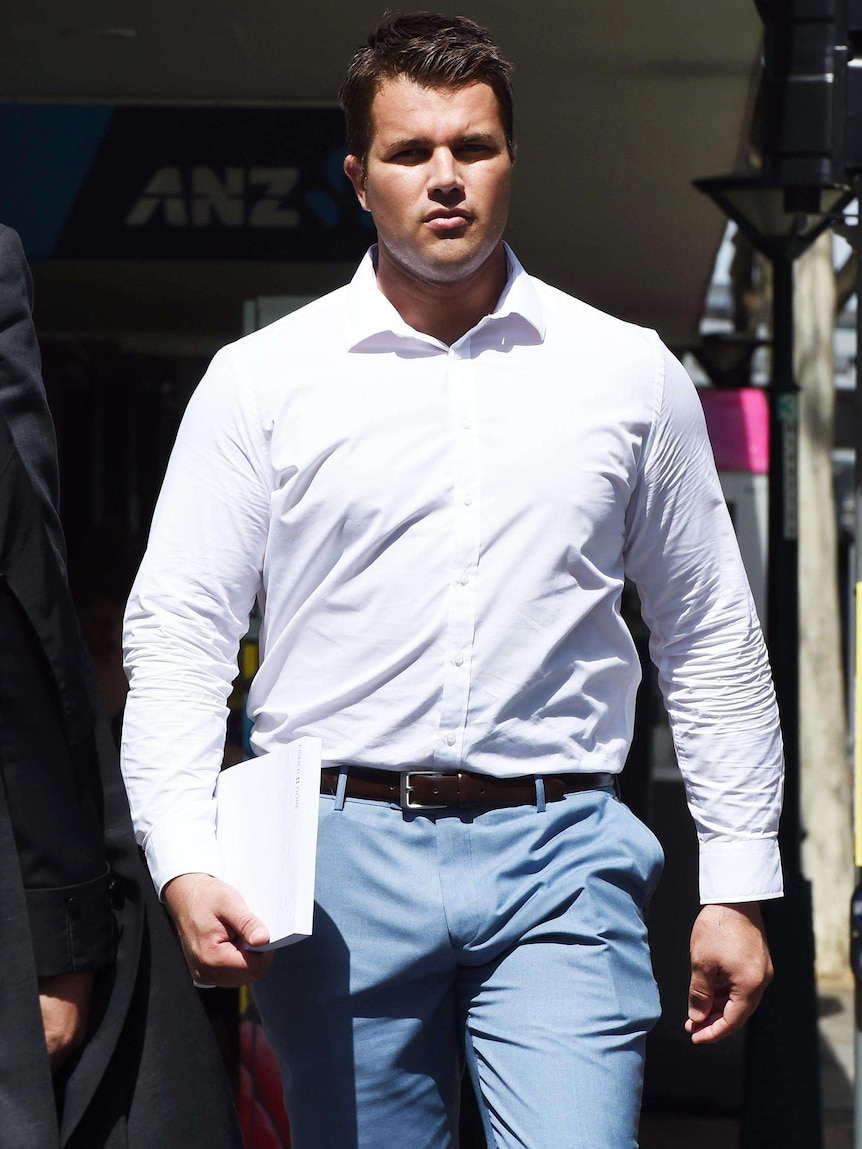 Gable Tostee arriving at the Supreme Court in Brisbane