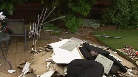 TV antenna and debris