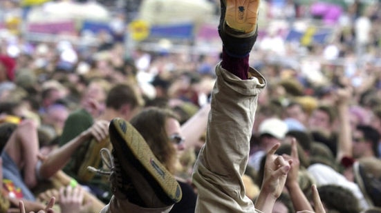 Crowds at music festival