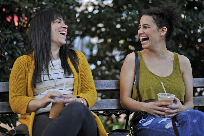 Ilana Glazer and Abbi Jacobson in the Comedy Central series Broad City.