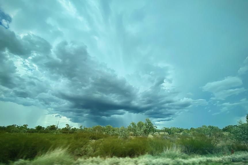 Storm clouds formed over Cloncurry in north-western Queensland.