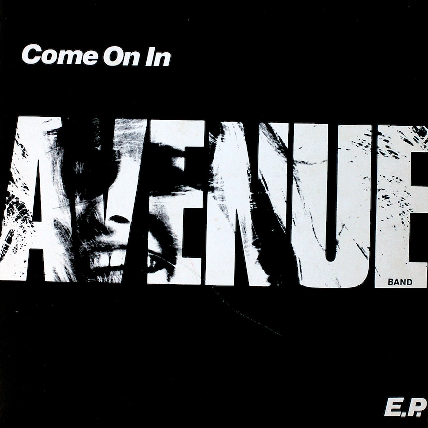 The words "Come On In" and "Avenue" printed in grey and white on a black album cover.