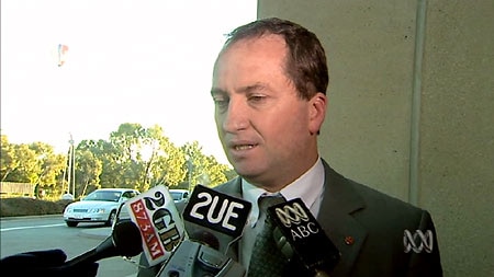 Barnaby Joyce and Fiona Nash have filed a dissenting report. (File photo)