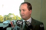 Gloomy outlook: Senator Joyce says the federal success of the Coalition makes a win at state level hard. [File photo]