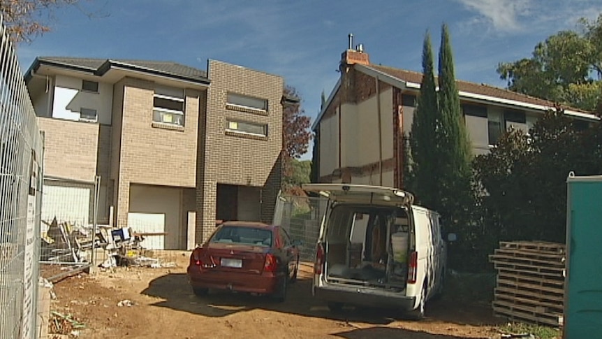 Private building certifiers approved half of this Yarralumla duplex to be demolished.