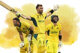 A composite picture of Glenn Maxwell
