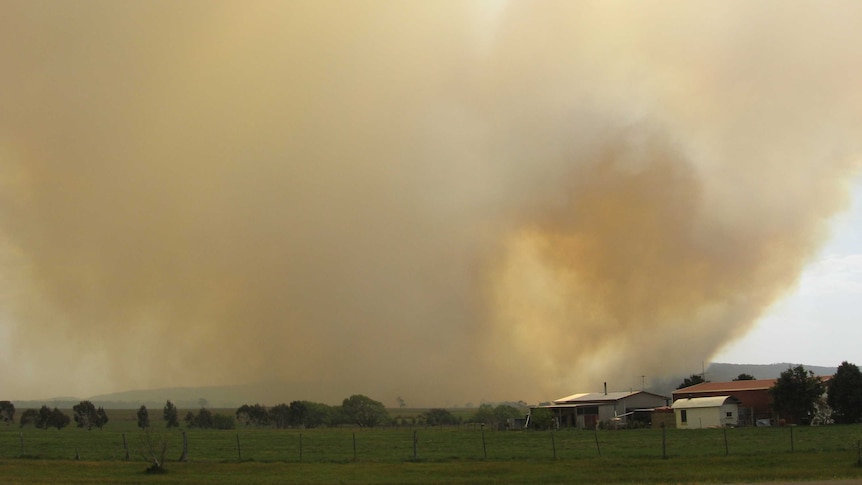Bushfire near Lancefield