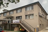 a building with the hardi aged care sign at the front