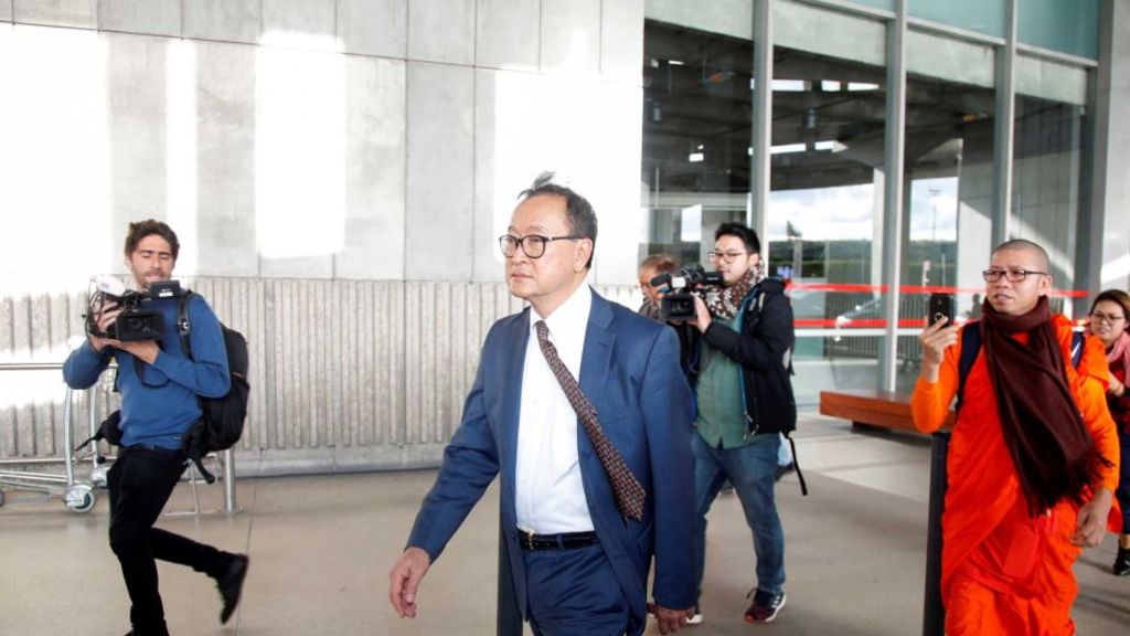 Sam Rainsy speaks to The World - ABC News