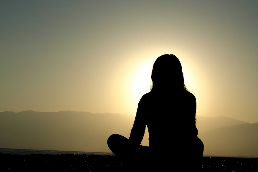 Woman meditating