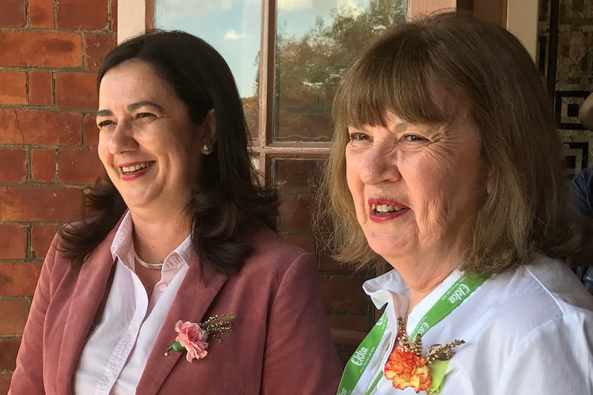 Queensland Premier Annastacia Palaszczuk with her mother Lorelle in 2017.
