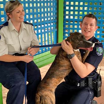 Officers with the dog police allege was being mistreated