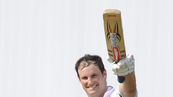 On form: Strauss has notched up three tons in the Caribbean.