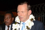 Tony Abbott arrives in PNG