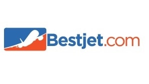 A logo for travel booking company Bestjet.