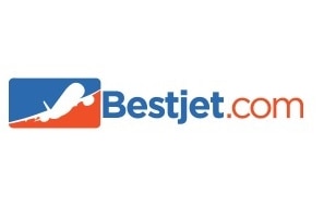 A logo for travel booking company Bestjet.