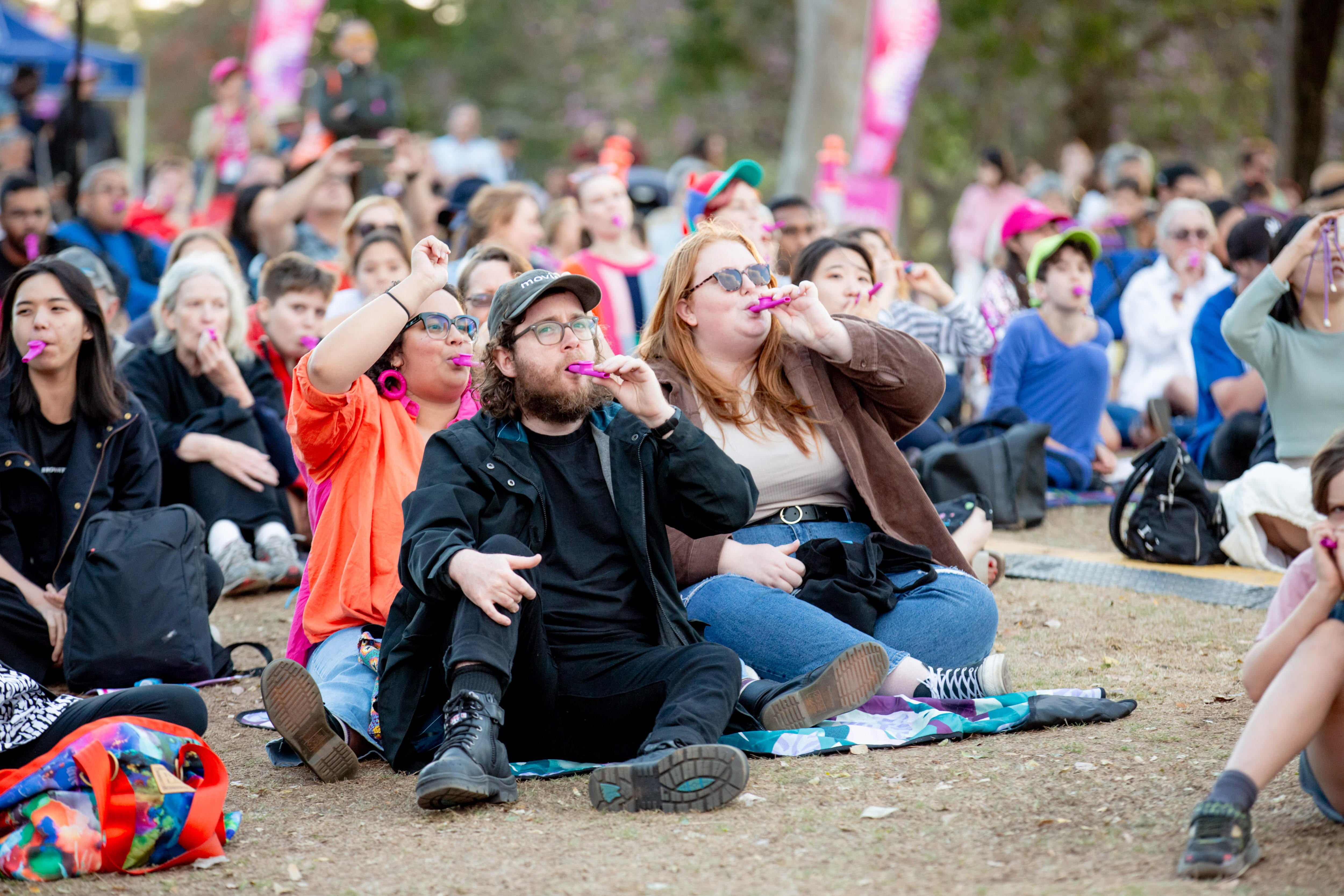 The kazoo may sound silly, but it gives people the confidence to sing