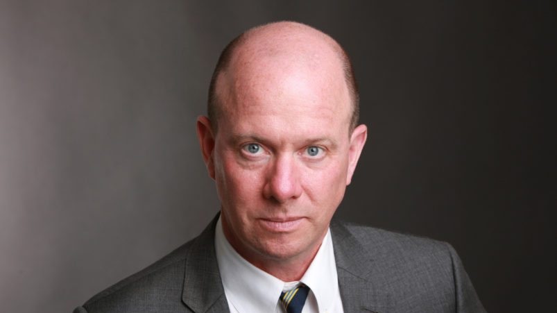 Portrait image of The New York Times food editor Sam Sifton looking to camera.
