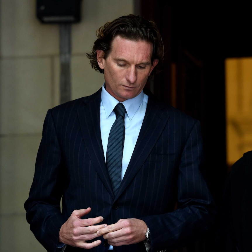 James Hird outside Supreme Court