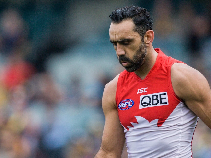 Sydney Swans star Adam Goodes, who is reportedly considering retirement over the booing scandal.