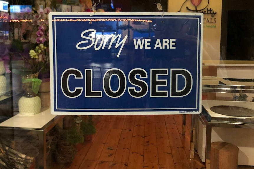 A closed sign in Goodwood