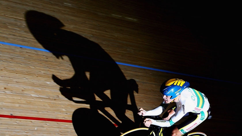 Into the light...Bobridge became the second-fastest individual pursuit rider of all time.