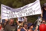Morwell residents protest over coal mine fire