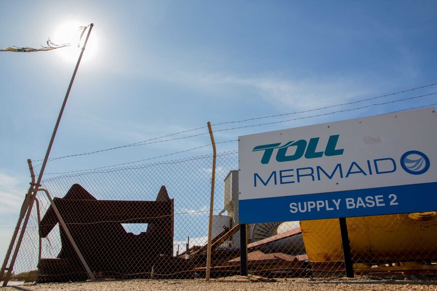 Toll Mermaid's Broome supply base.