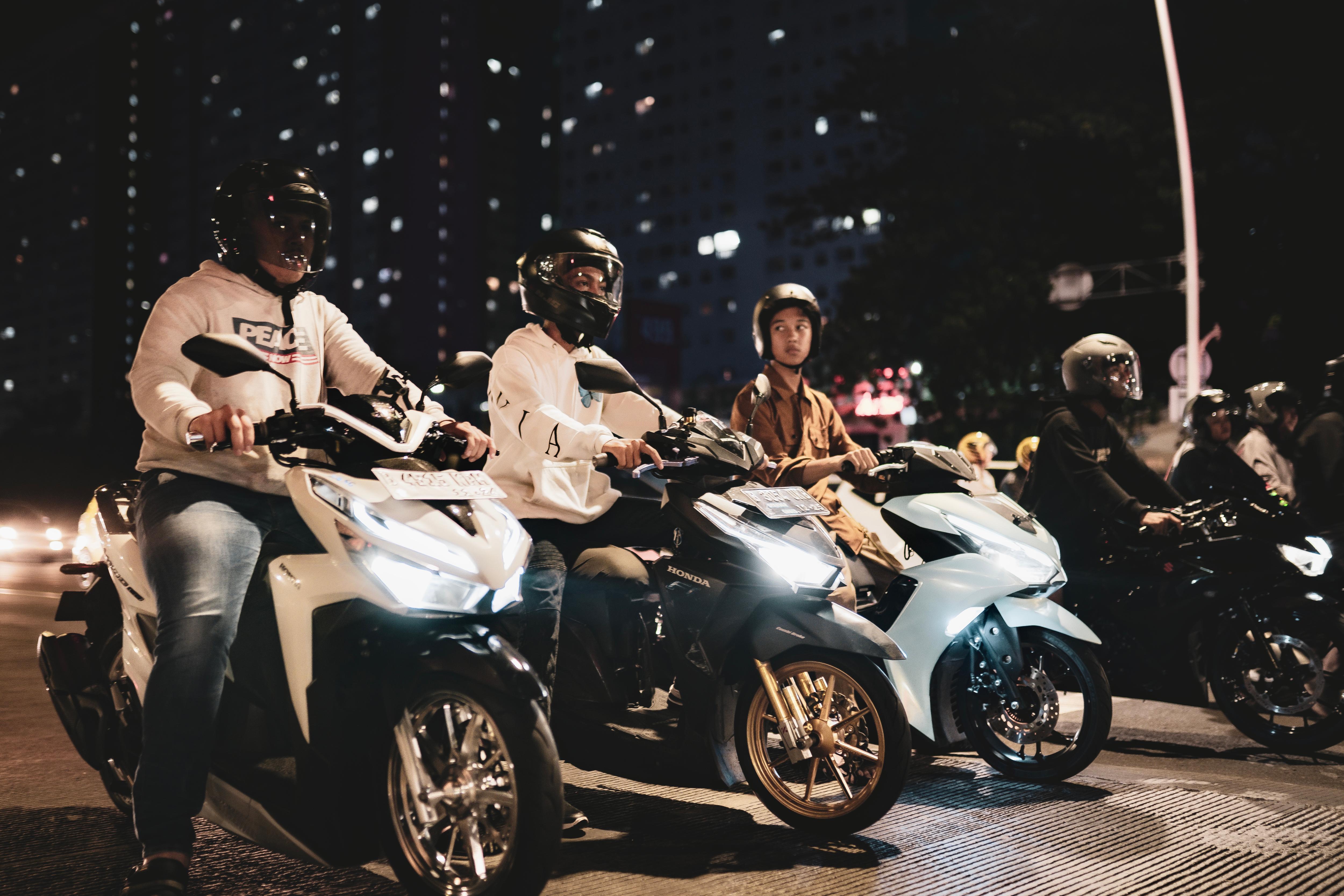 Jakarta's night riders flout the law to race through the city's streets ...