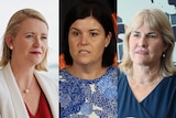 Composite picture of three female politicians