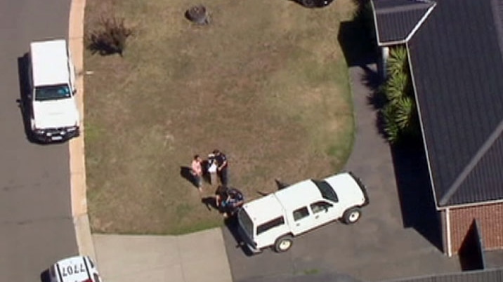 Aerial of Kyneton house where baby died in a vehicle
