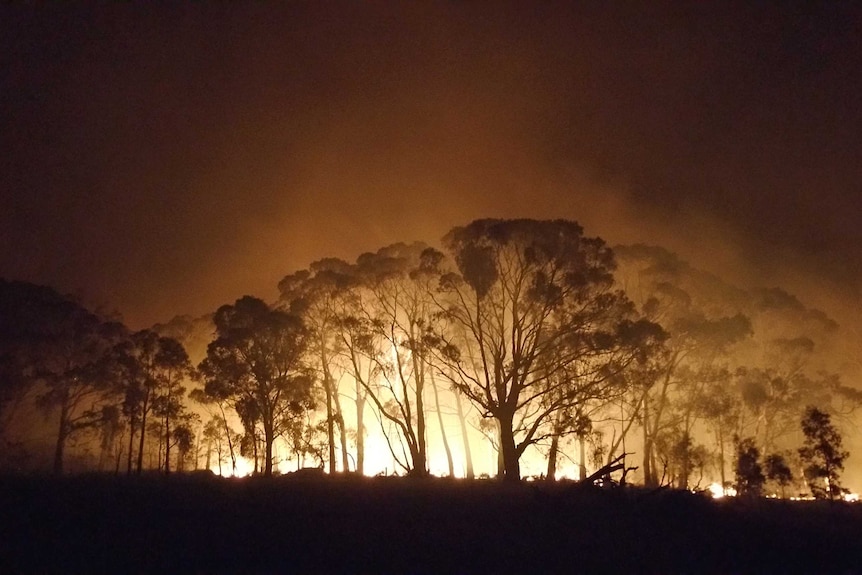 Lancefield fire in Victoria