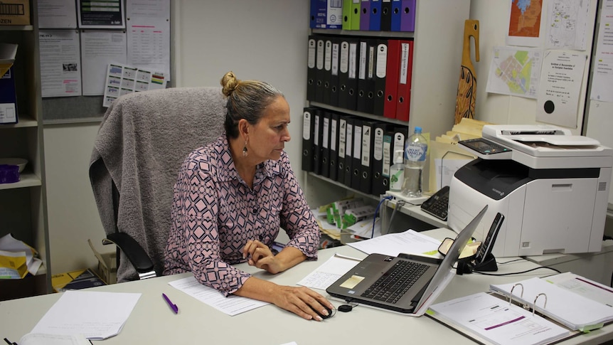 Kalumburu Aboriginal Corporation CEO Maria Lovison in her office.