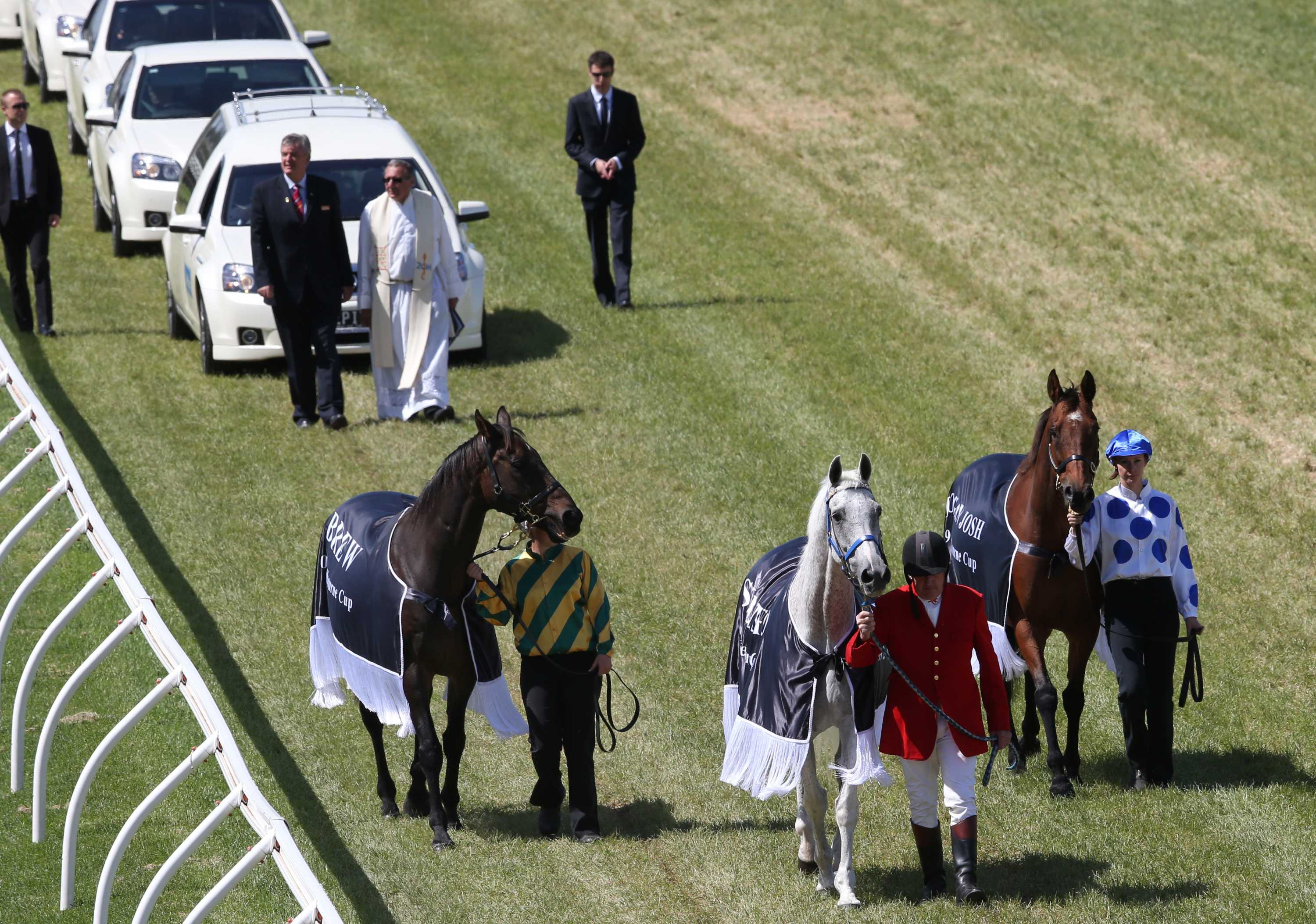 Roy Higgins funeral Champion jockey farewelled at Flemington racetrack
