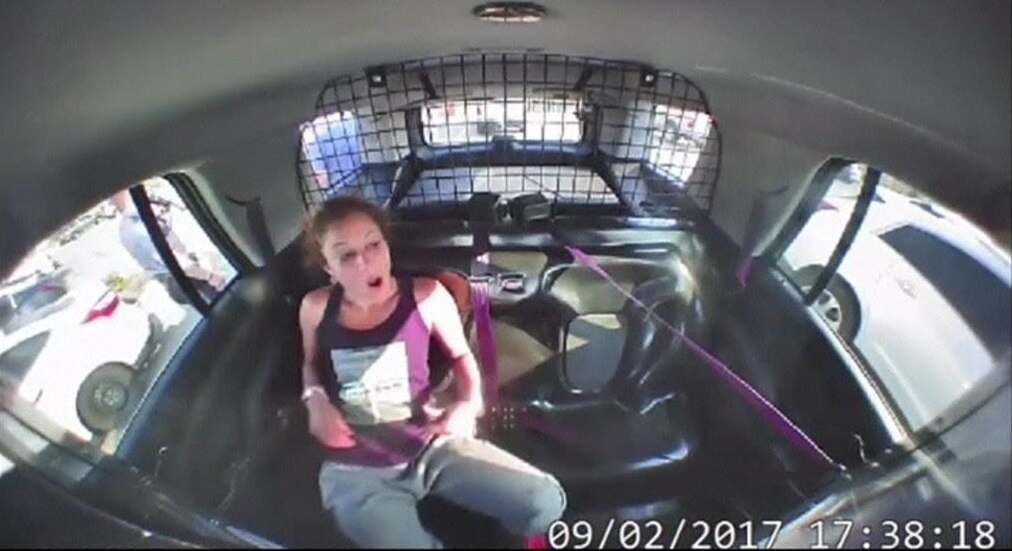 CCTV Footage Shows Texas Woman Escaping Out Of Handcuffs And Driving ...