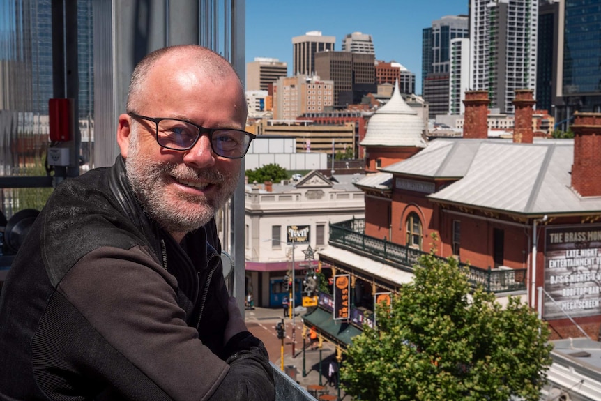 Marcus Canning, owner of The Rechabite, on the rooftop