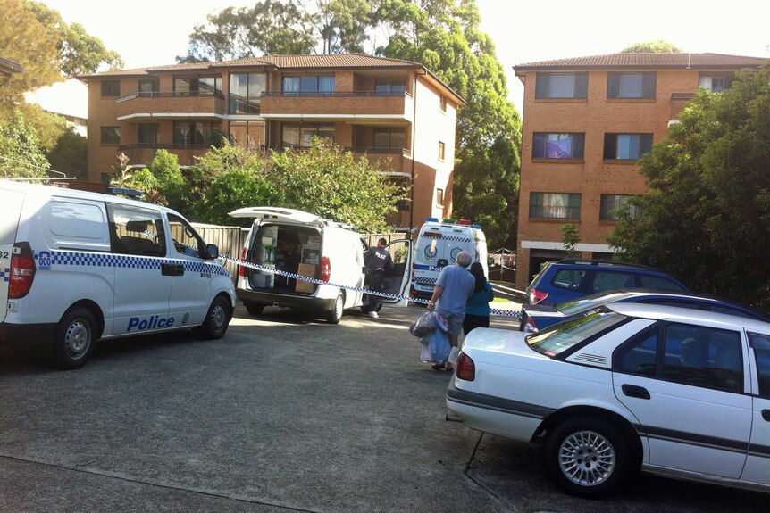 Police have set up a second crime scene on Bligh Street in Wollongong.