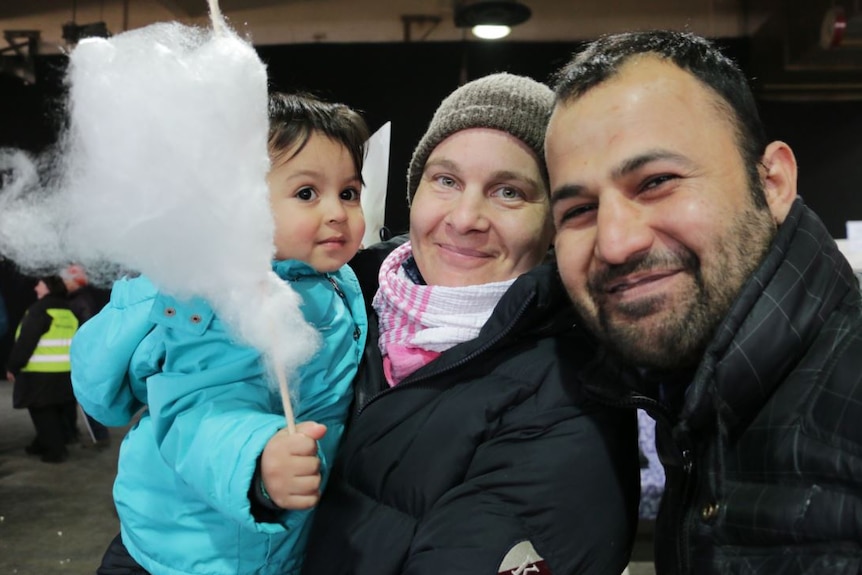 Nathalie Winger, Delshad and his baby son Mohammed
