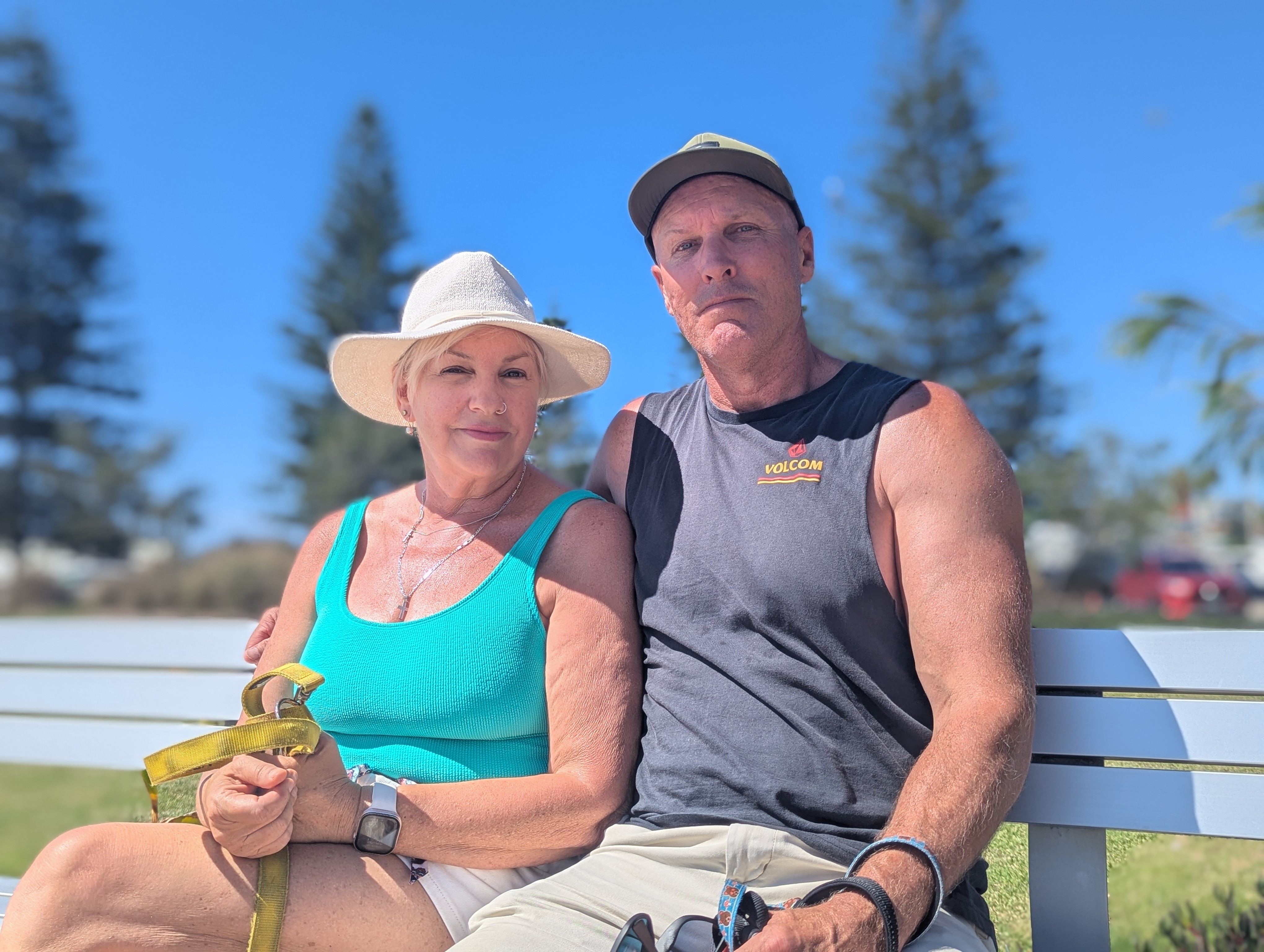 Kerryn y Nathan Schmid, residentes de Coffs Harbour