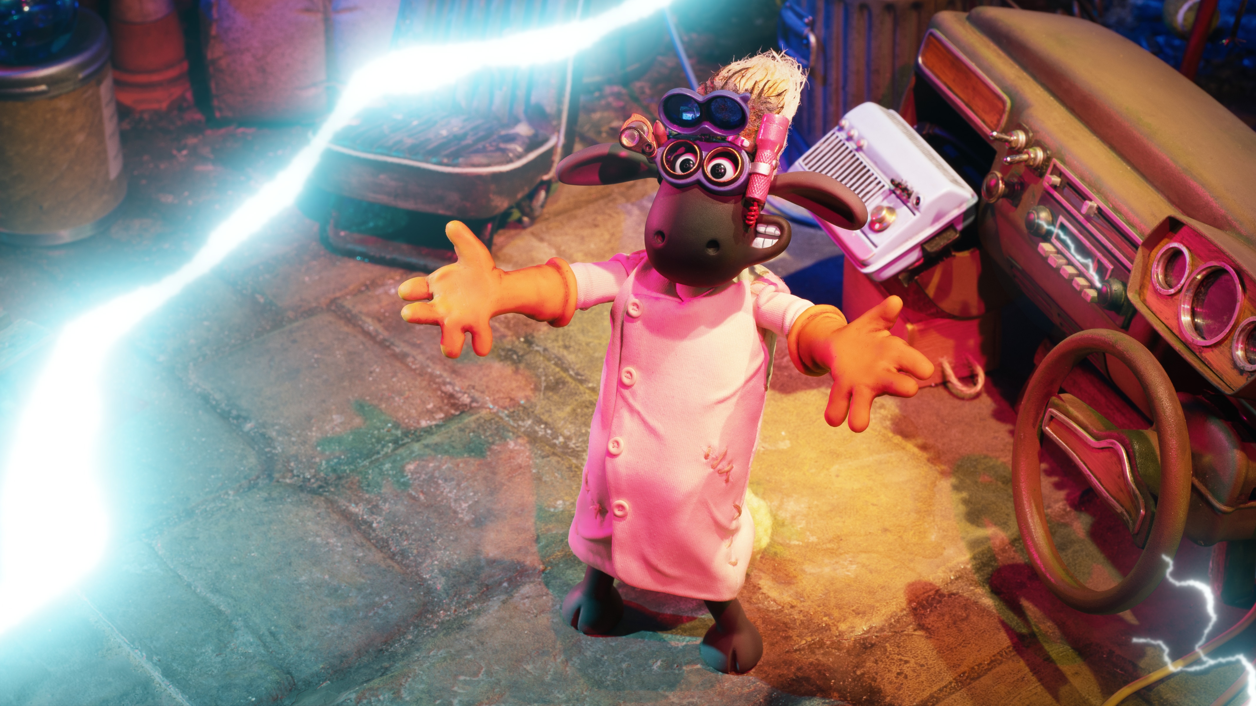 Shaun the Sheep as a mad scientist