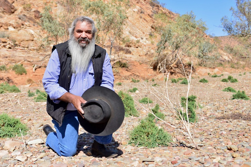 Traditional owner Vince Coulthard