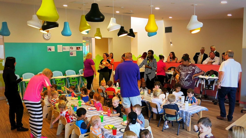 The CCCares program offers child care facilities on campus in Phillip.