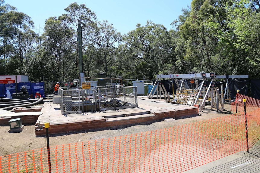 Collapsed pumping station