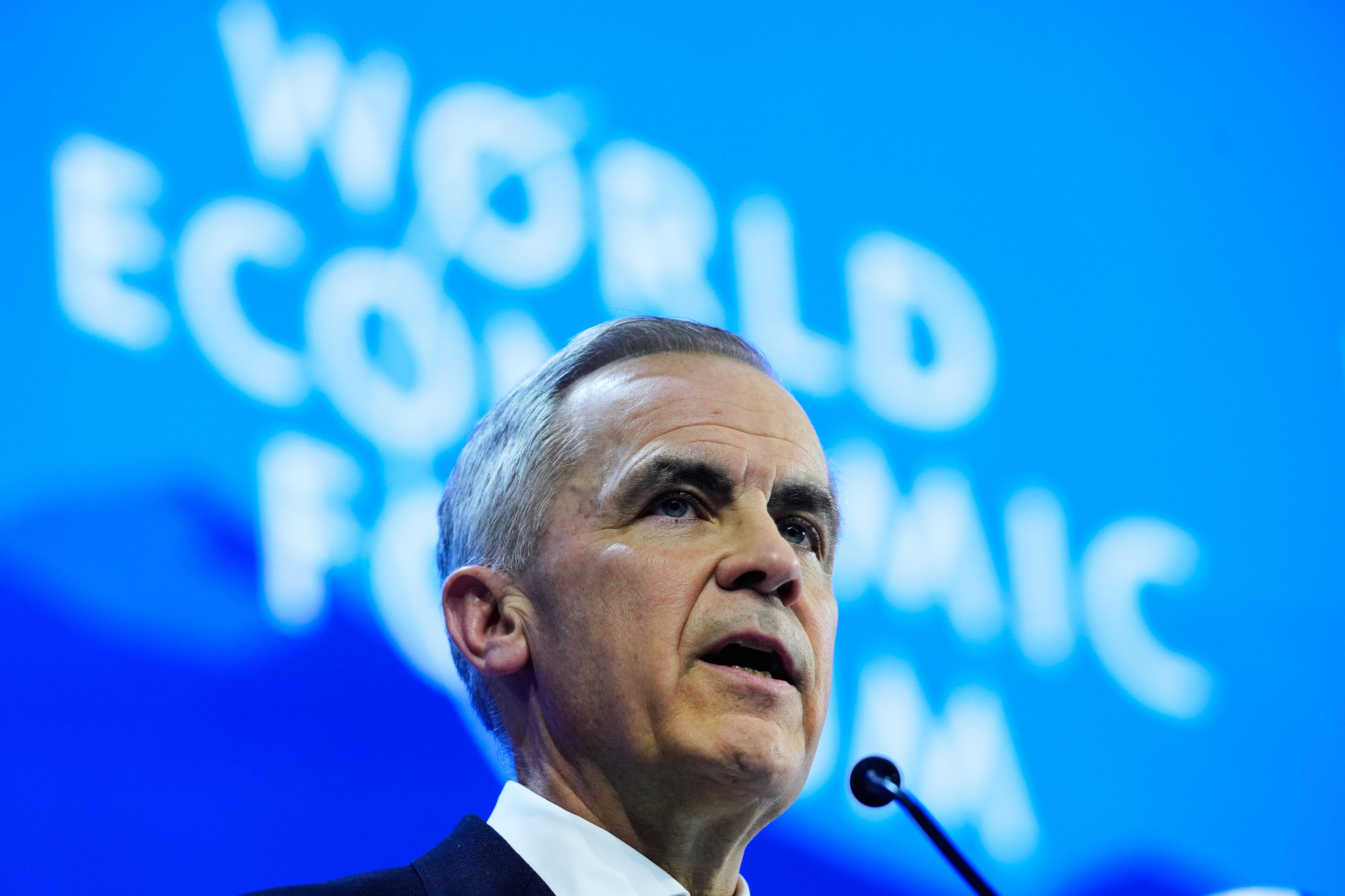 Canadian PM Mark Carney speaks out against Trump at the World Economic Forum