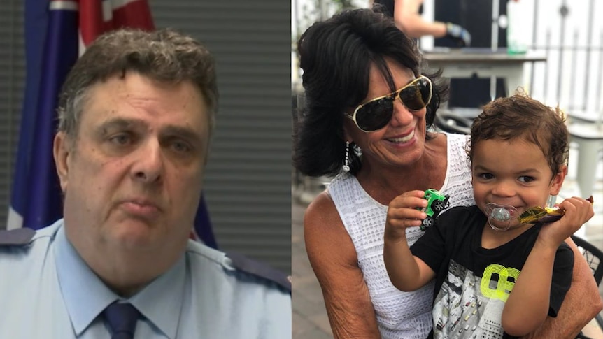 Michael Corboy, from NSW Police, and Gai Vieira, on the right, who was left in a coma after a motor crash.