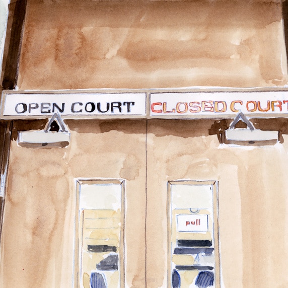 Open Court Closed Court