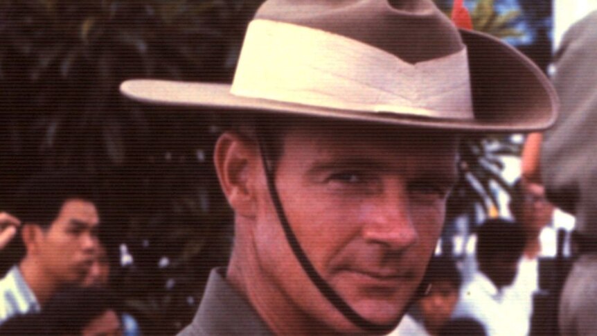 Ronald in uniform at ANZAC ceremonies 1969